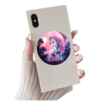 Majestic Unicorn Horse Pink Moonlight Vinyl Decal Sticker