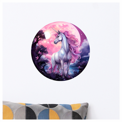 Majestic Unicorn Horse Pink Moonlight Vinyl Decal Sticker