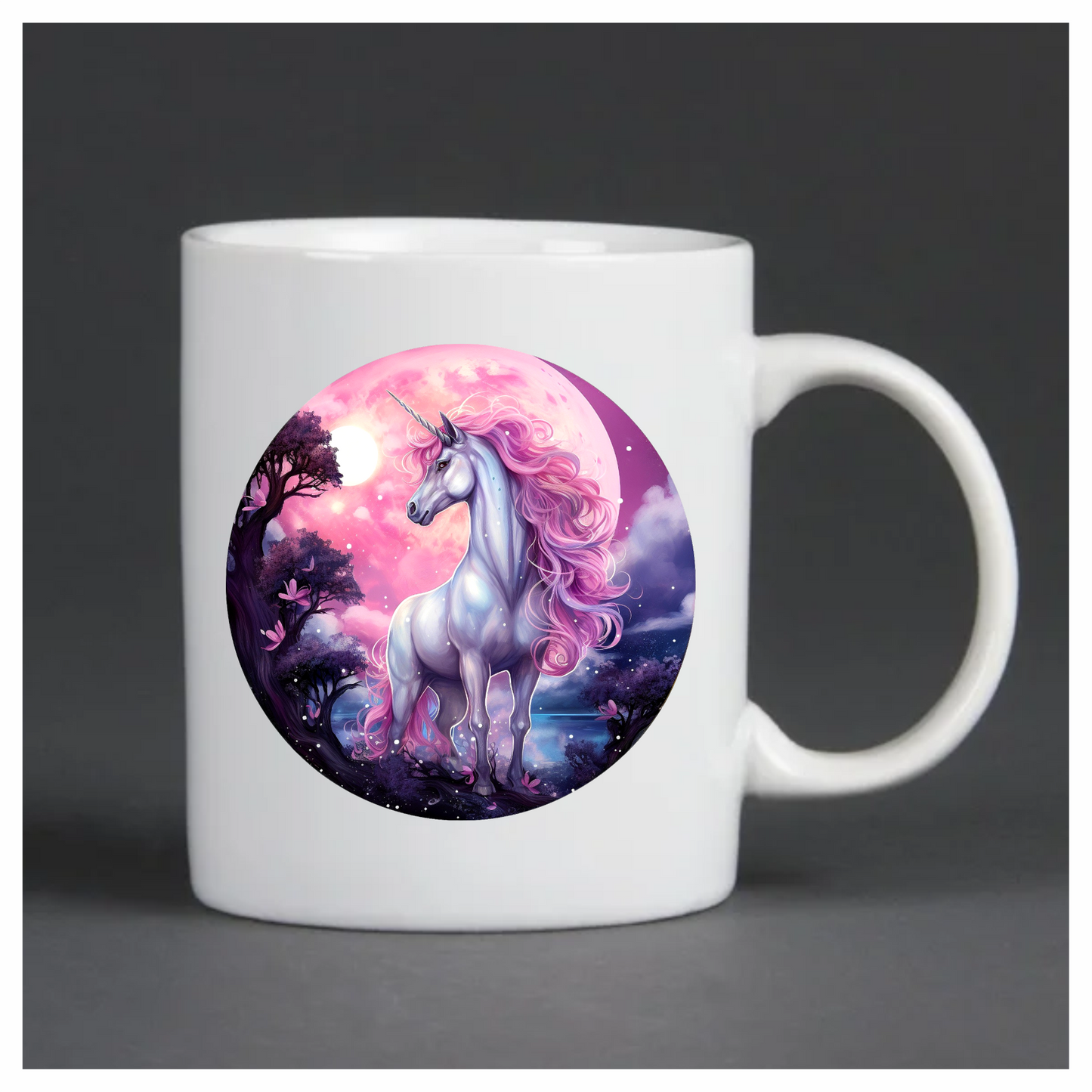 Majestic Unicorn Horse Pink Moonlight Vinyl Decal Sticker