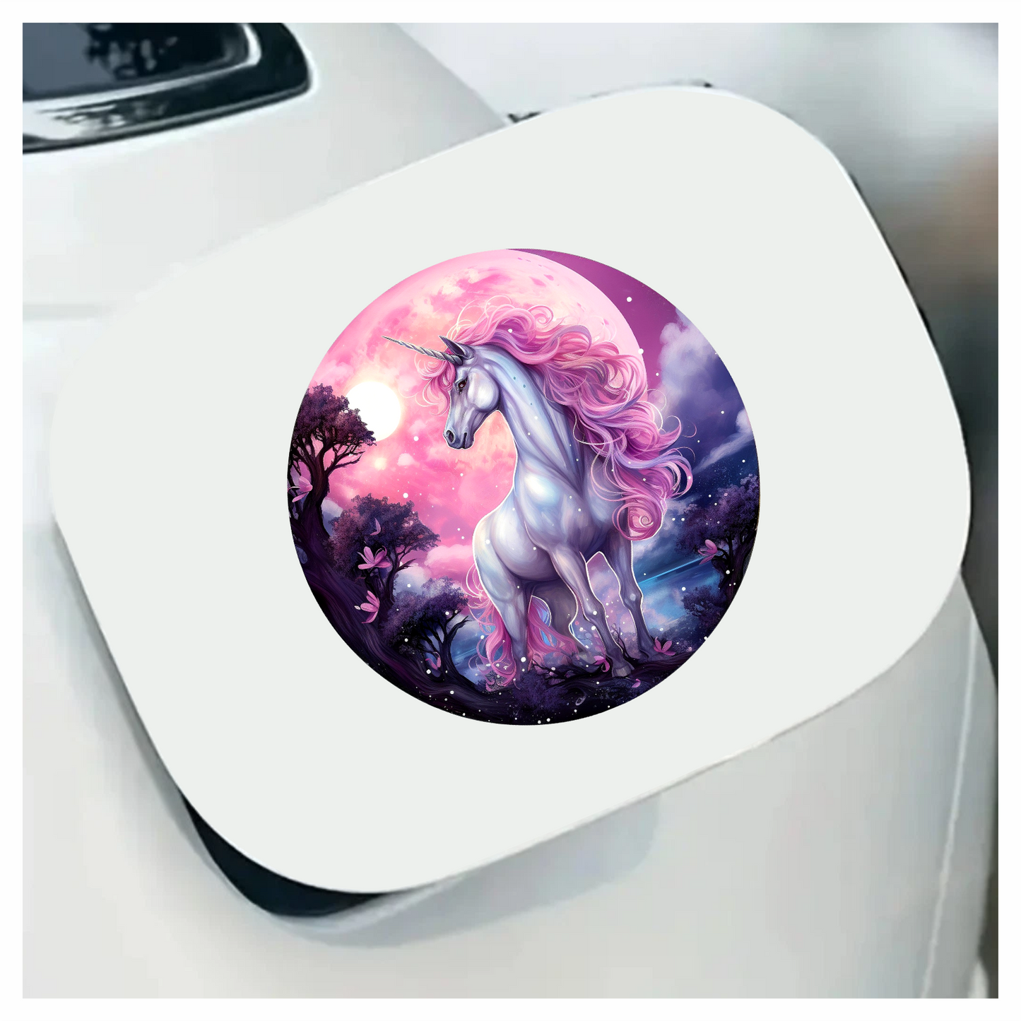 Majestic Unicorn Horse Pink Moonlight Vinyl Decal Sticker
