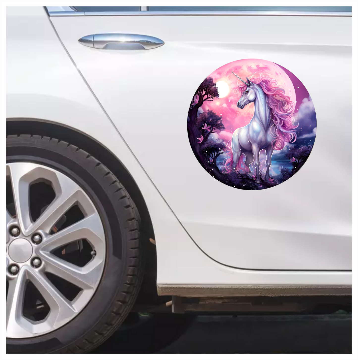 Majestic Unicorn Horse Pink Moonlight Vinyl Decal Sticker