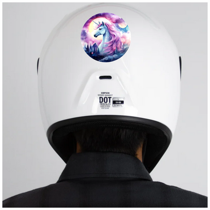 Unicorn Horse Blue Coat Pink Mane Vinyl Decal Sticker
