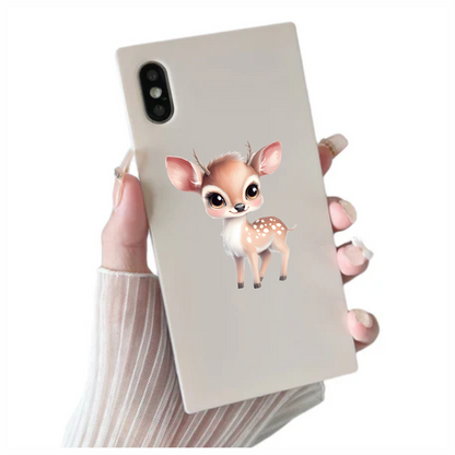 Cute Baby Deer With Brown Fur Vinyl Decal Sticker