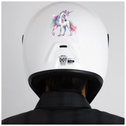Graceful Unicorn Horse Pastel Pink Vinyl Decal Sticker