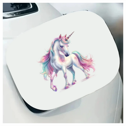 Graceful Unicorn Horse Pastel Pink Vinyl Decal Sticker