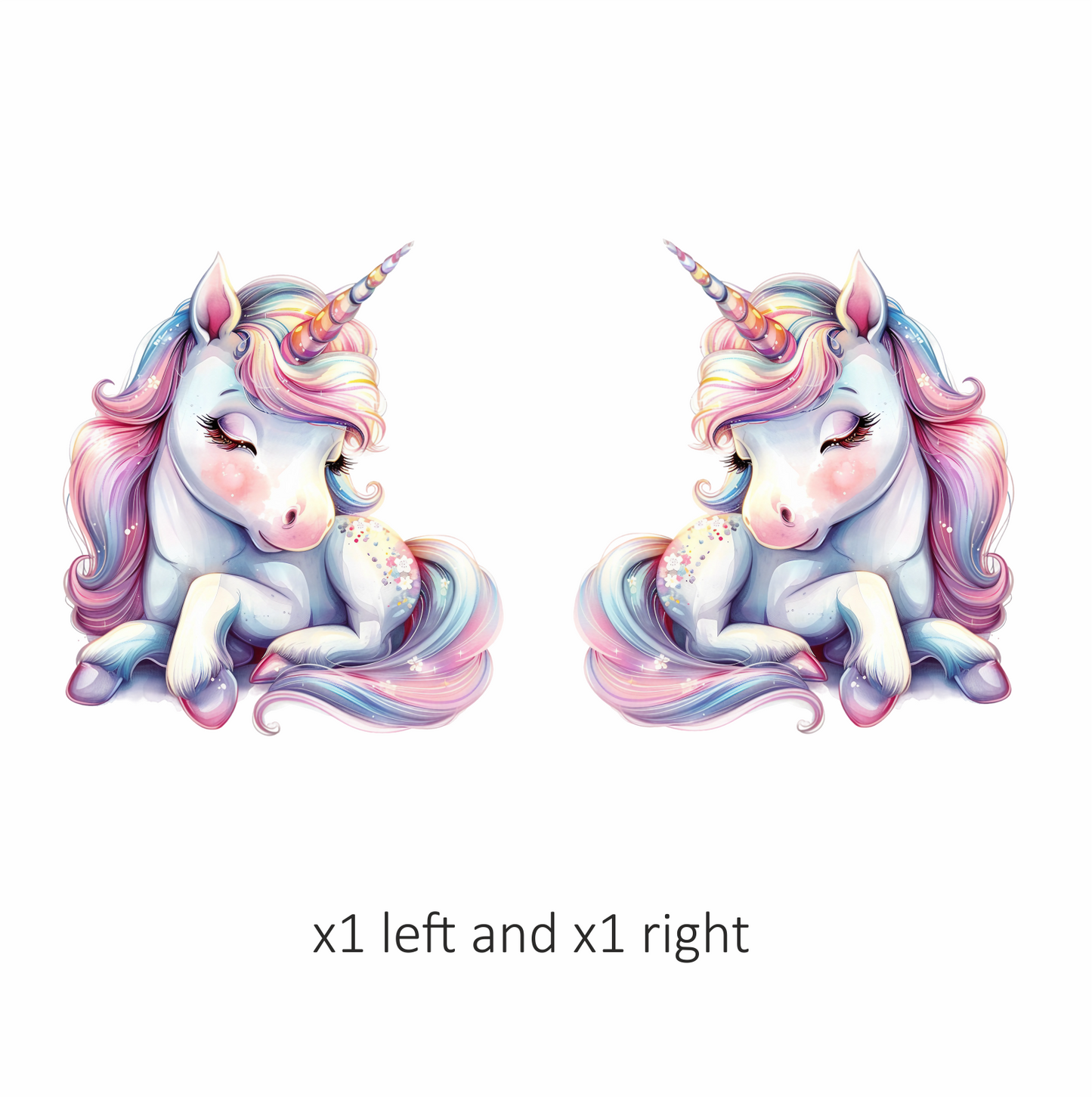 Cute Unicorn Pony With Pink Vinyl Decal Sticker