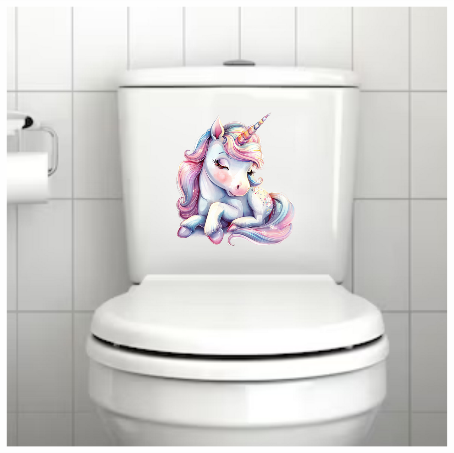 Cute Unicorn Pony With Pink Vinyl Decal Sticker