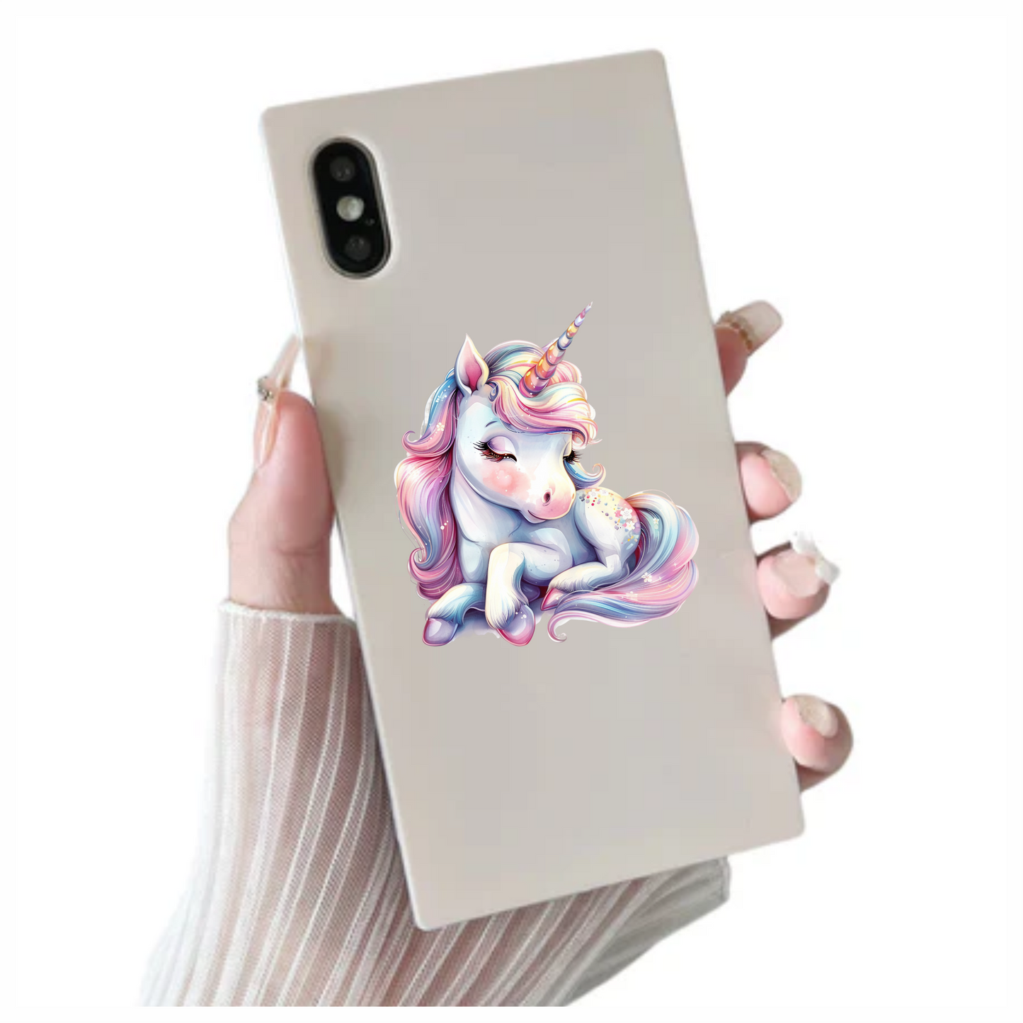 Cute Unicorn Pony With Pink Vinyl Decal Sticker