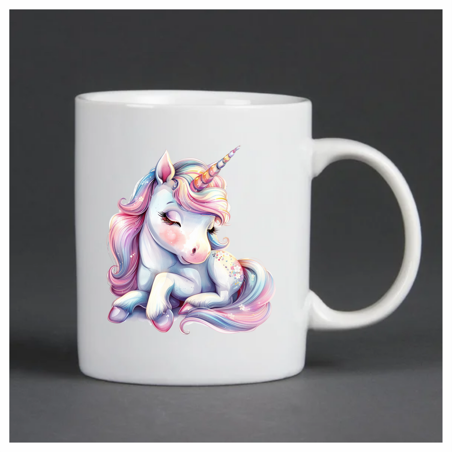 Cute Unicorn Pony With Pink Vinyl Decal Sticker