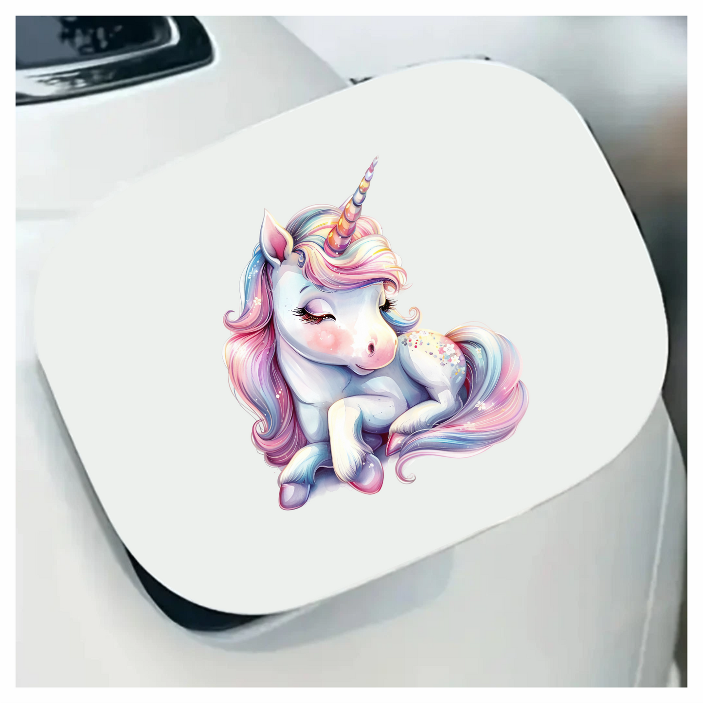 Cute Unicorn Pony With Pink Vinyl Decal Sticker