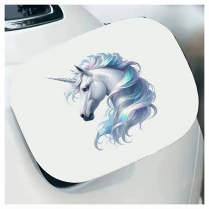 Majestic White Unicorn Horse Head Vinyl Decal Sticker