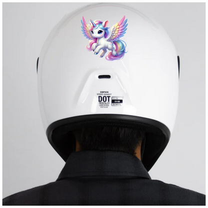 Cute Alicorn Pony Unicorn White Color Vinyl Decal Sticker