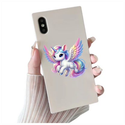 Cute Alicorn Pony Unicorn White Color Vinyl Decal Sticker
