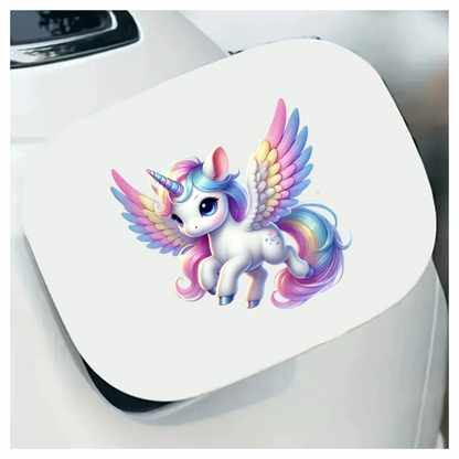 Cute Alicorn Pony Unicorn White Color Vinyl Decal Sticker