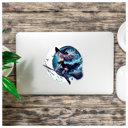 Alluring Ashen Angelic Arcane Attractive All-Black Aerial Alluring Vinyl Decal Sticker
