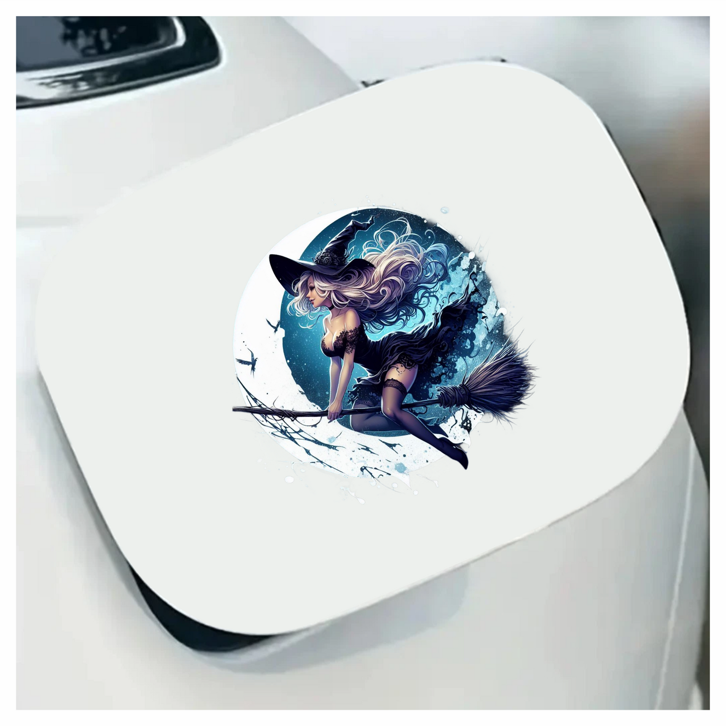 Alluring Ashen Angelic Arcane Attractive All-Black Aerial Alluring Vinyl Decal Sticker